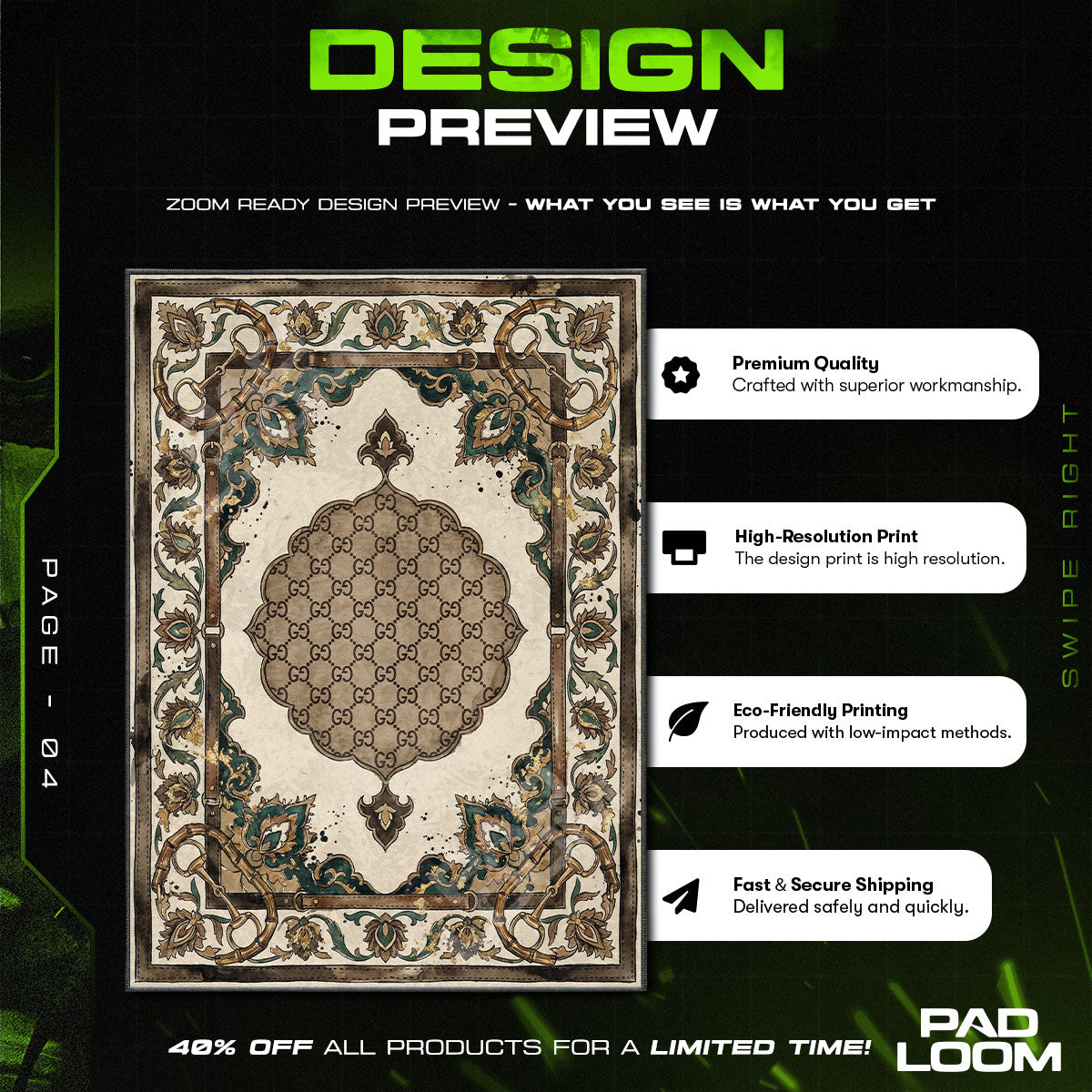 B-12 Rotes Protokollteppich - Streunende Stuhlmatte