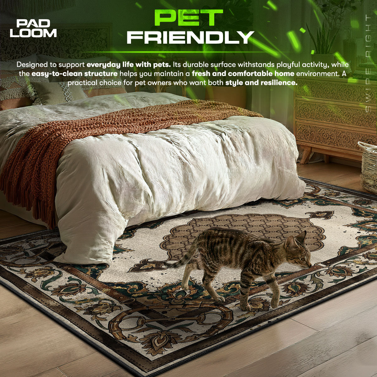 B-12 Rotes Protokollteppich - Streunende Stuhlmatte