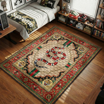 Gucci Snake Garden Rug - Hypebeast Floor Mat
