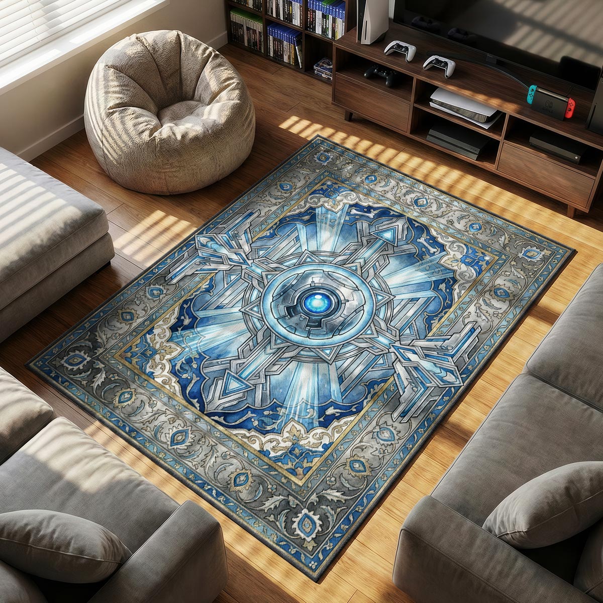 343 Guilty Spark Oracle Rug - Halo Chair Mat