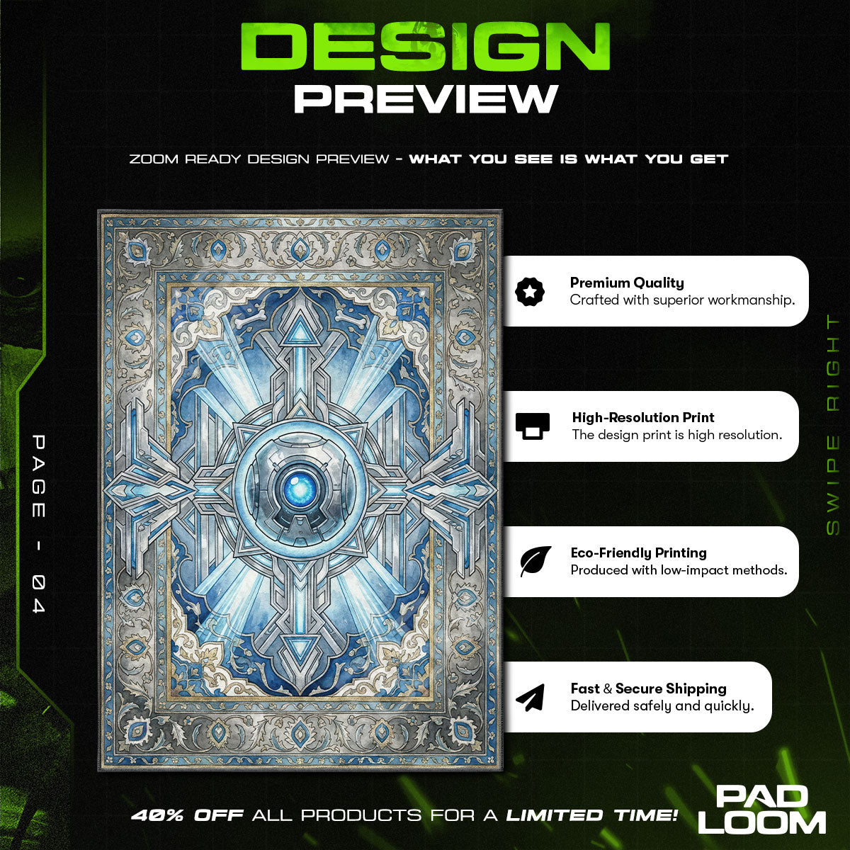 343 Guilty Spark Oracle Rug - Halo Chair Mat