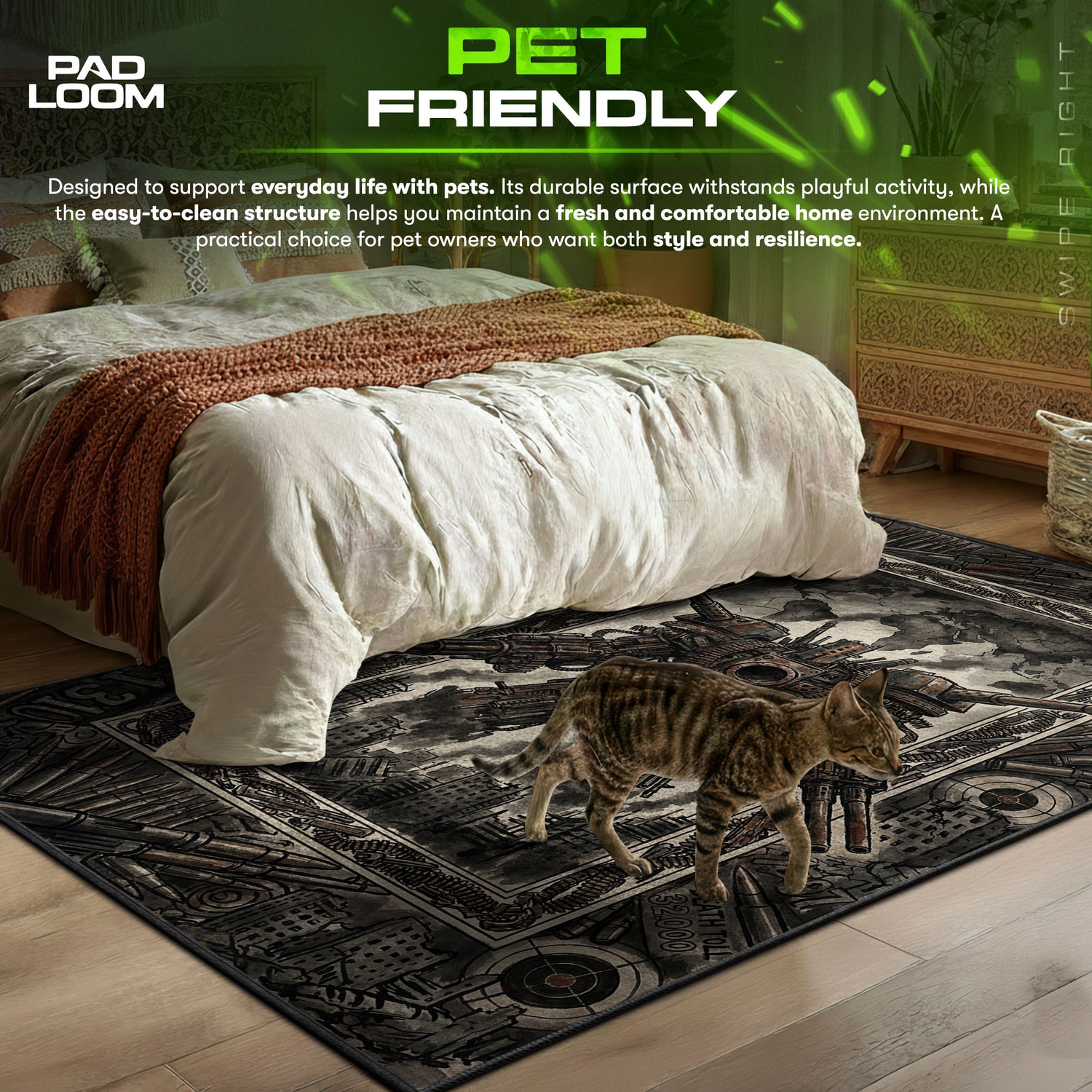 Gun Devil Apocalypse Rug - Chainsaw Man Chair Mat