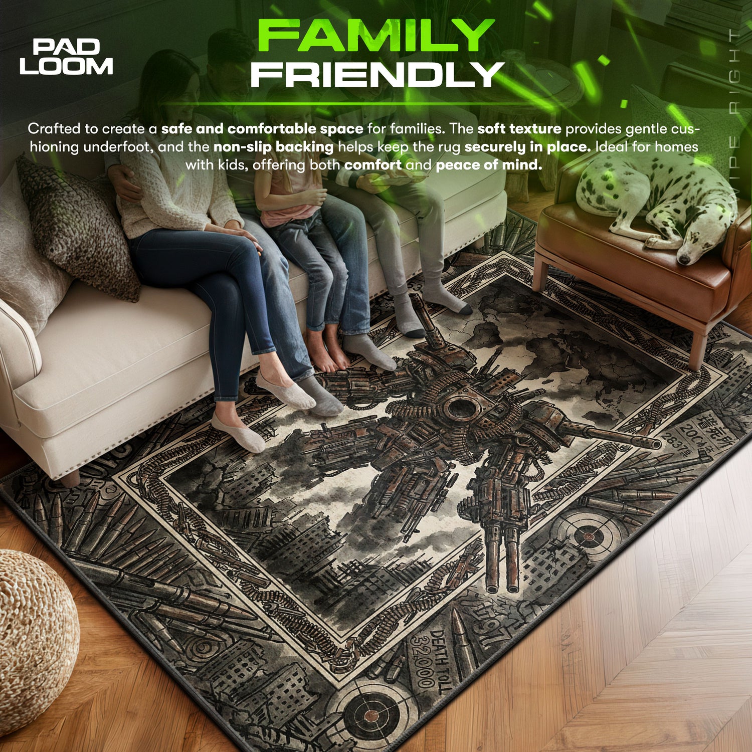 Gun Devil Apocalypse Rug - Chainsaw Man Chair Mat