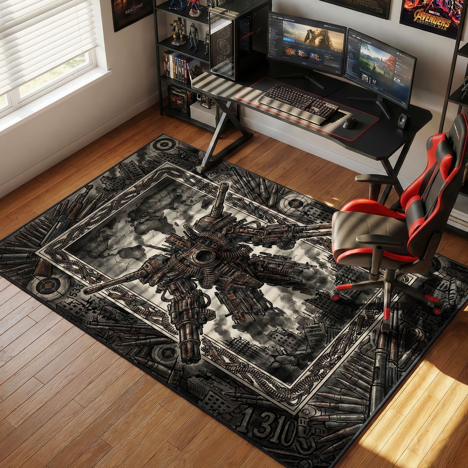 Gun Devil Apocalypse Rug - Chainsaw Man Chair Mat