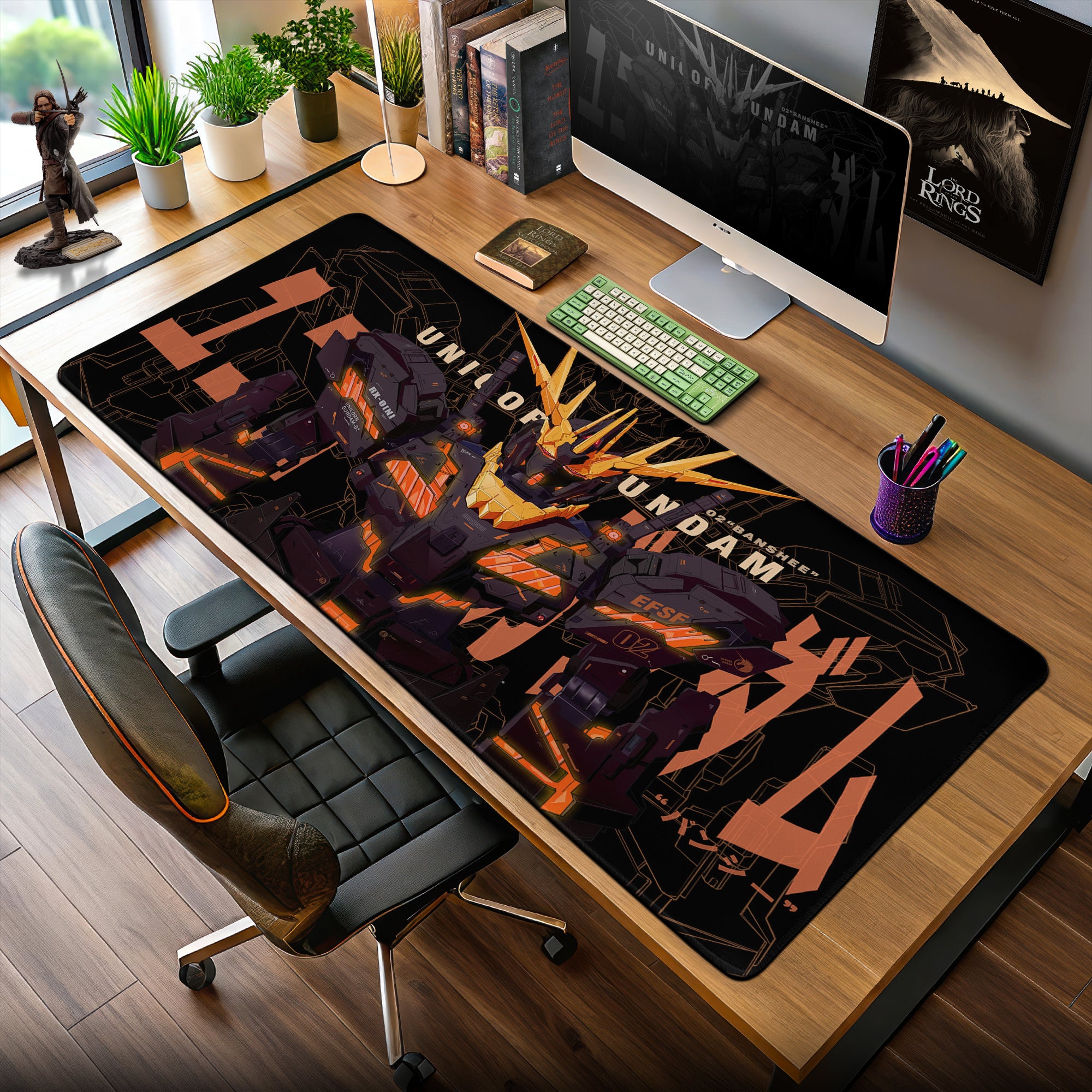 Gundam Banshee RX-0 Mouse Pad – Mecha Desk Mat