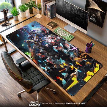 Gundam Cosmic Battle Mouse Pad, Anime Gaming Desk Mat
