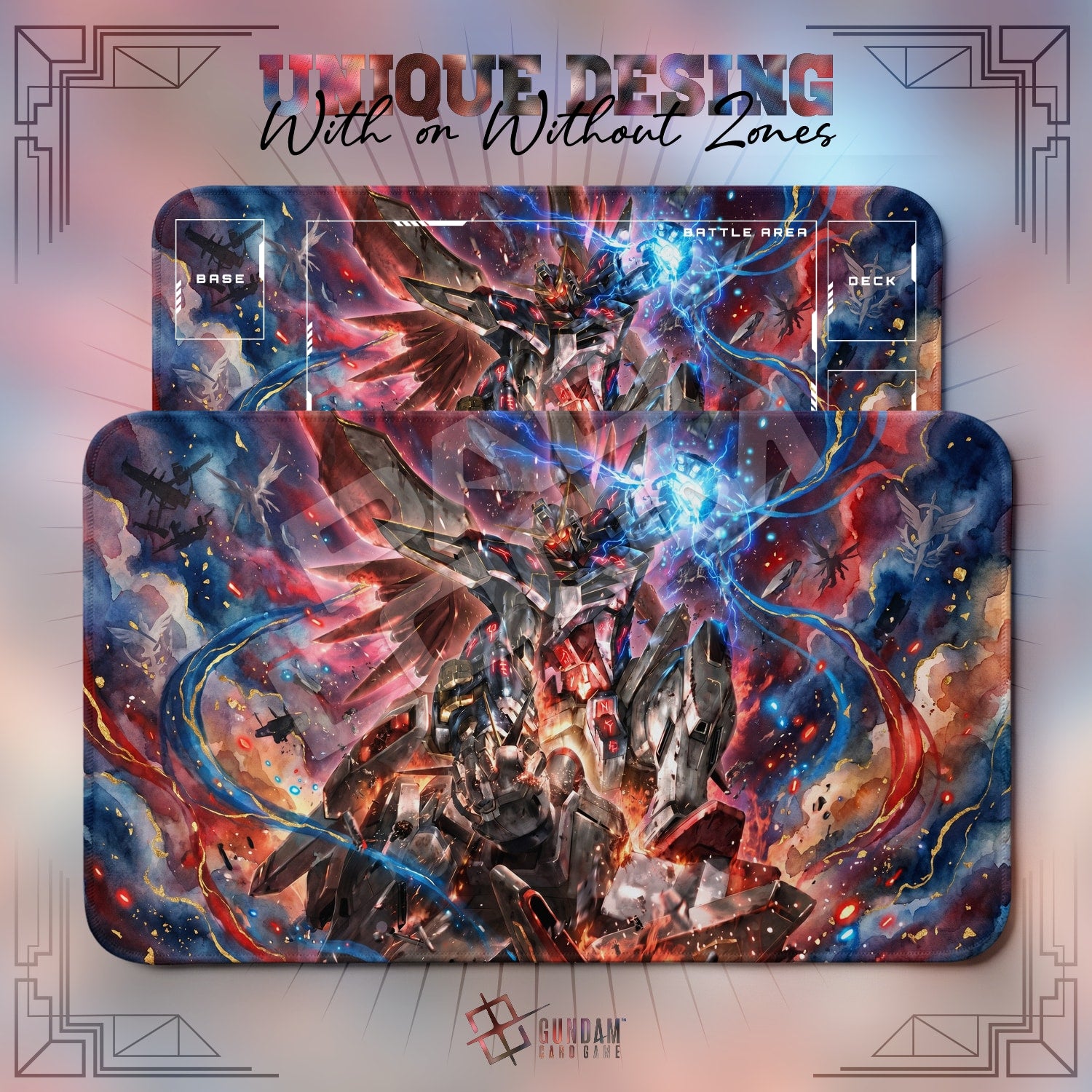 Destiny Onslaught Playmat - Gundam TCG Card Game Mat