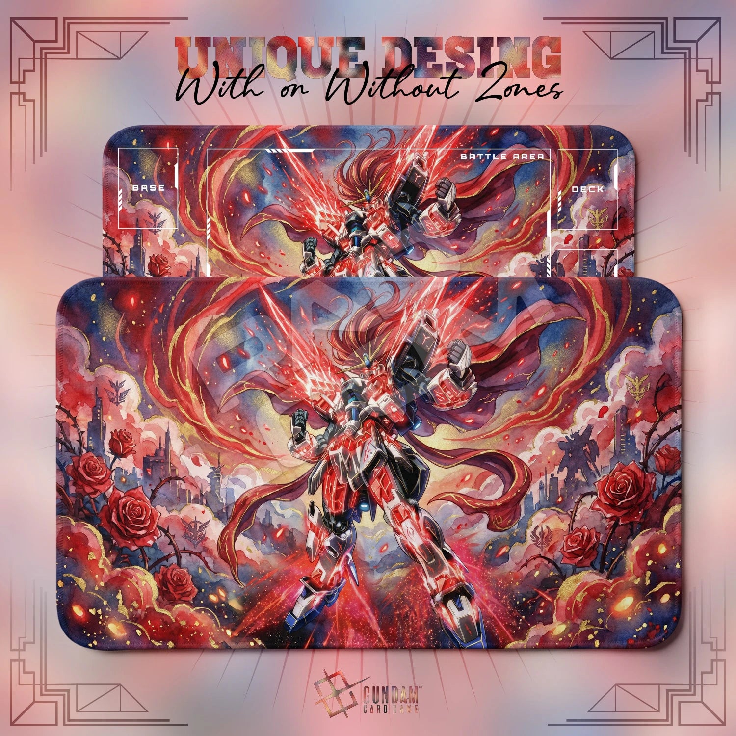 Gundam X Moonlight Playmat - TCG Card Game Mat