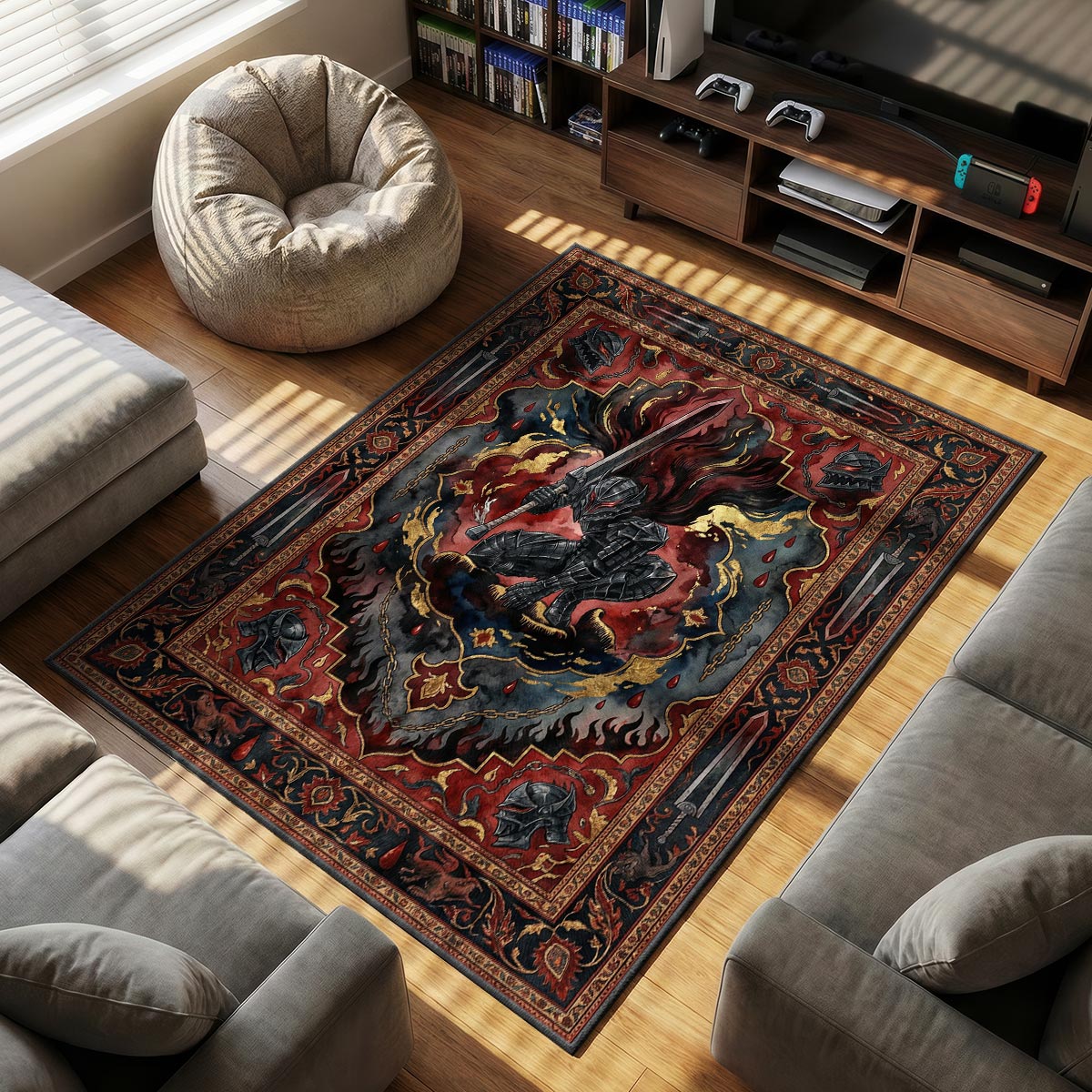 Guts Berserker Armor Rug - Berserk Chair Mat