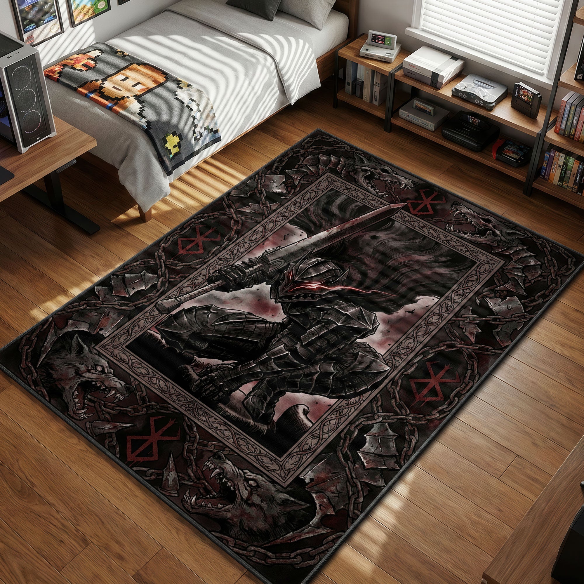 Guts Berserker Armor Unleashed Berserk Chair rug — main product view