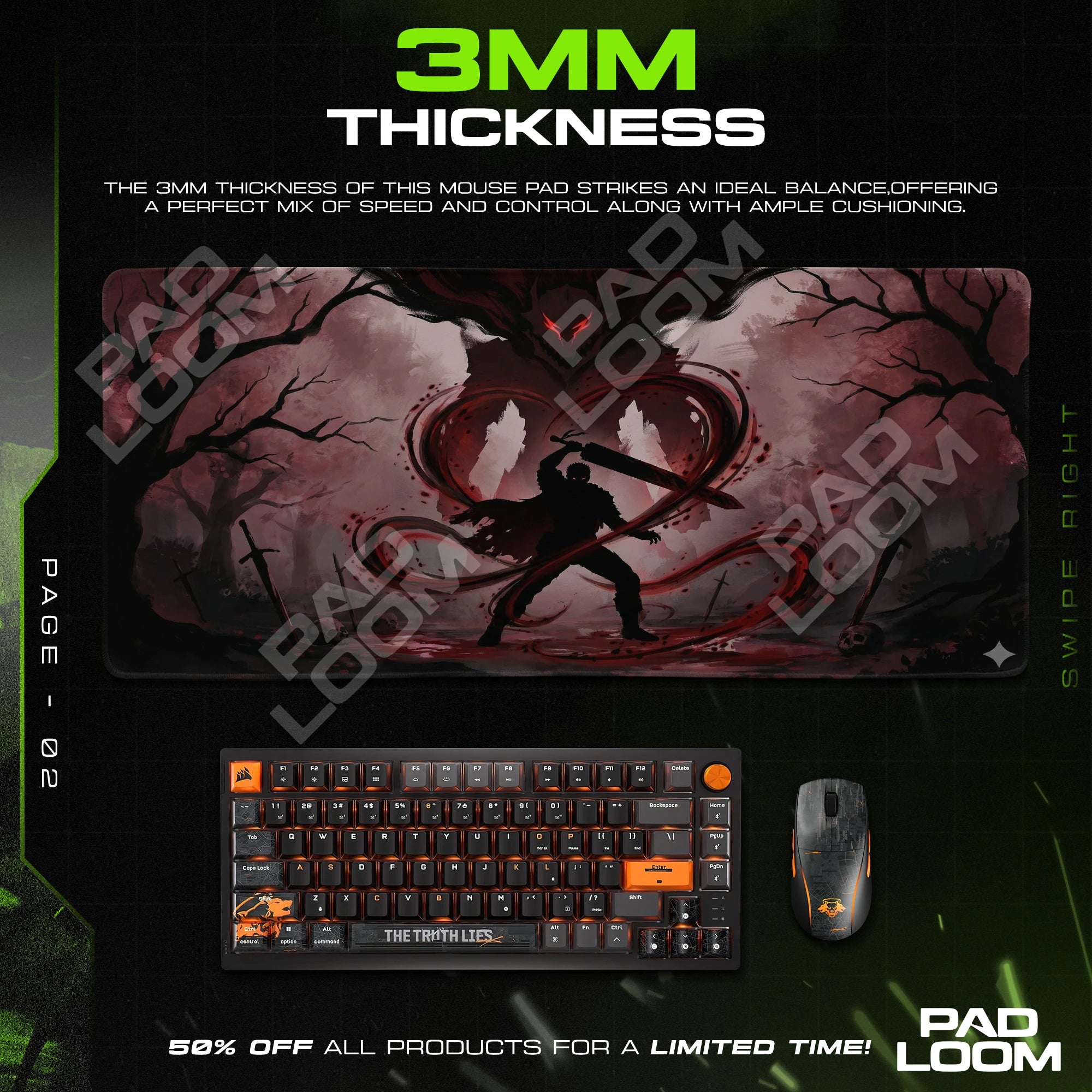 Guts Blood Serpent Mouse Pad - Berserk Desk Mat