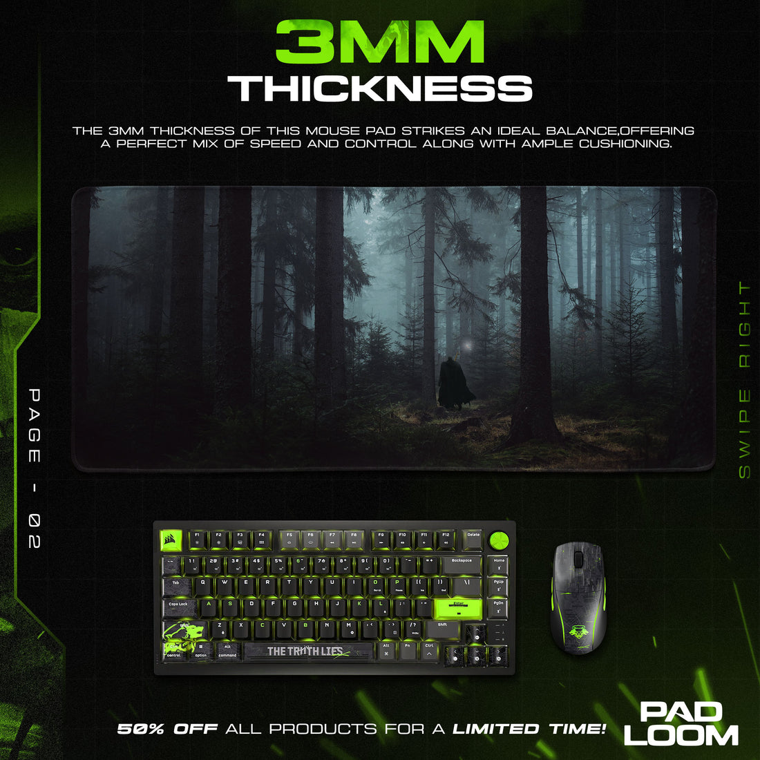 Guts Dark Forest Mouse Pad, Berserk Anime Desk Mat