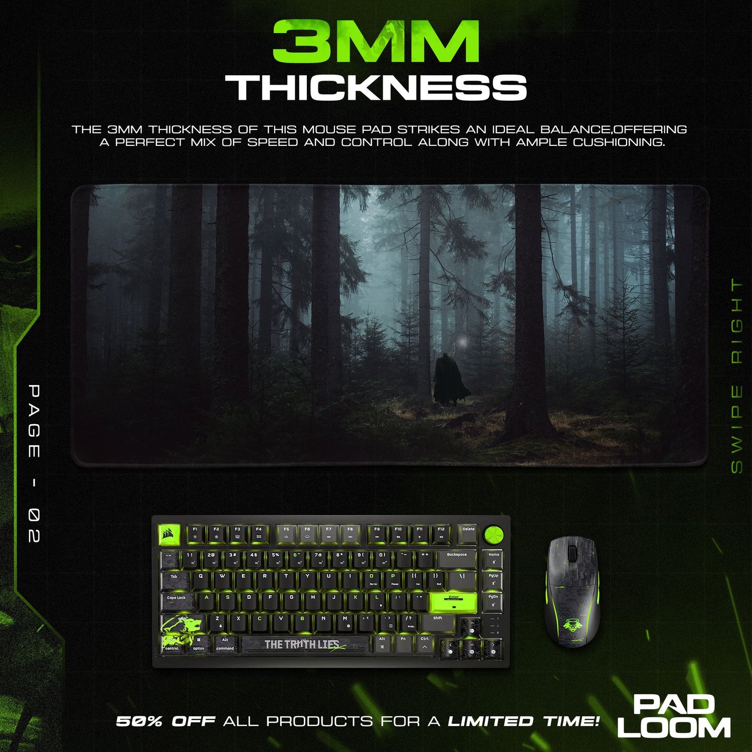 Guts Dark Forest Mouse Pad, Berserk Anime Desk Mat Padloom