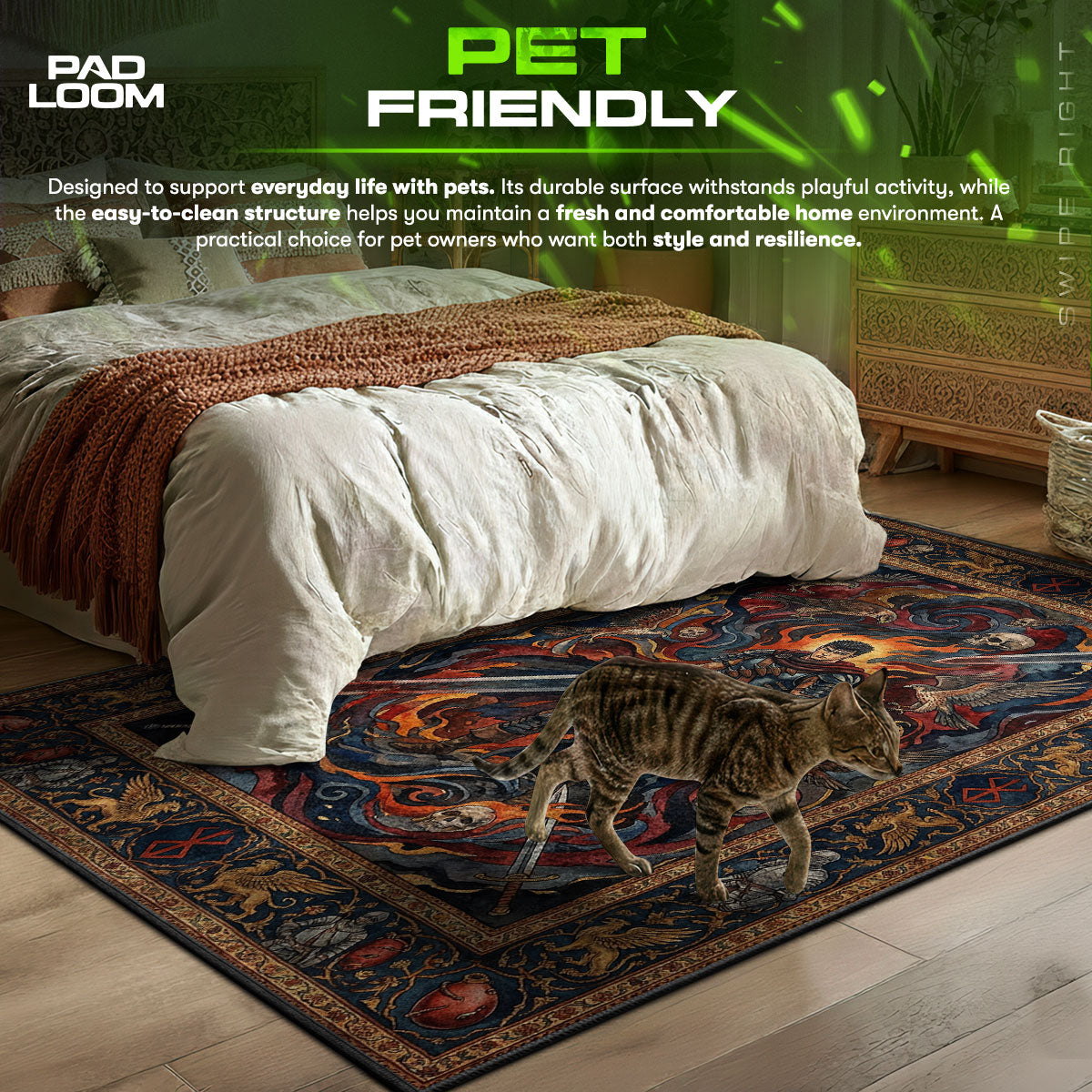 Guts Dragonslayer Rug - Berserk Chair Mat