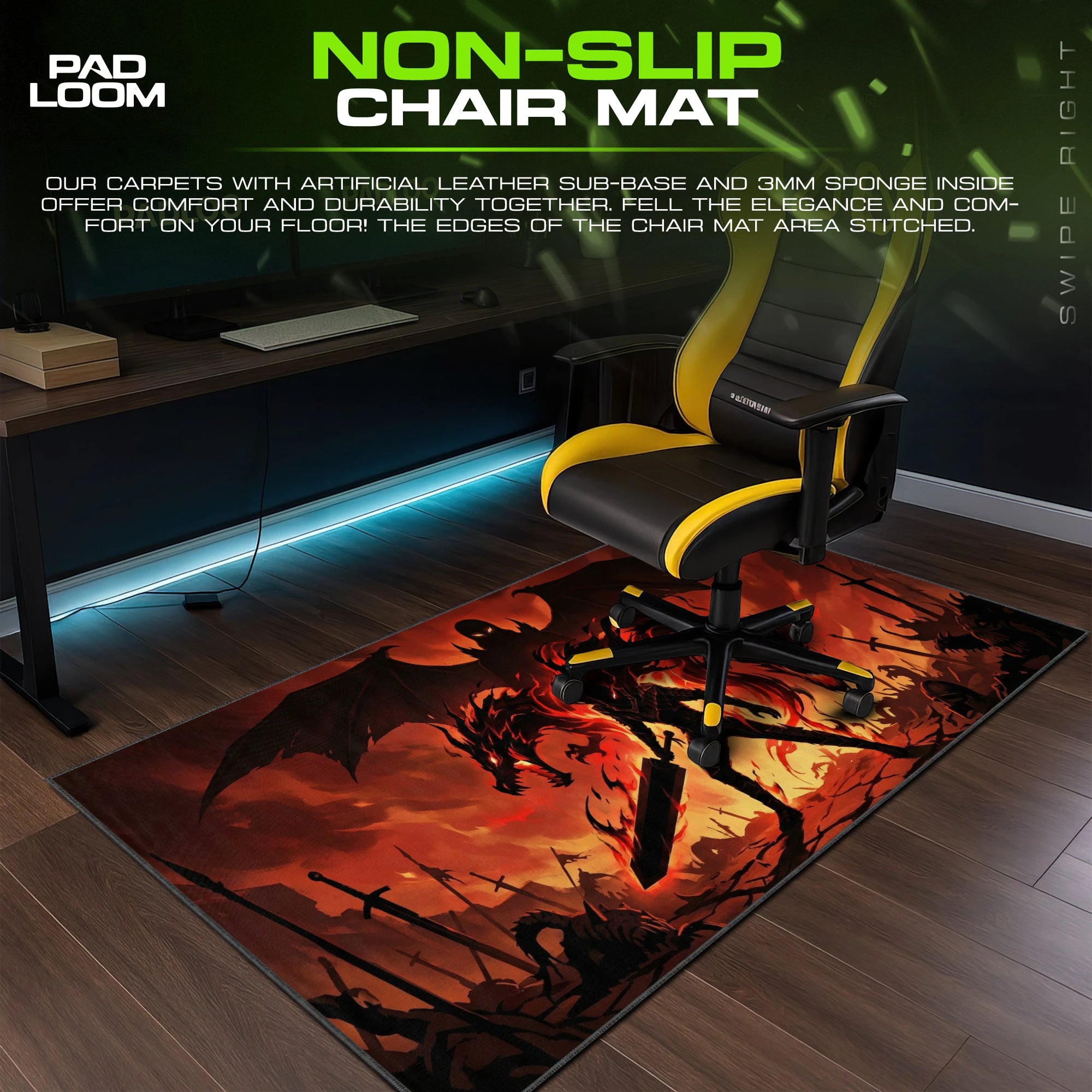 Guts Hellhound Vigil Mouse Pad - Berserk Desk Mat