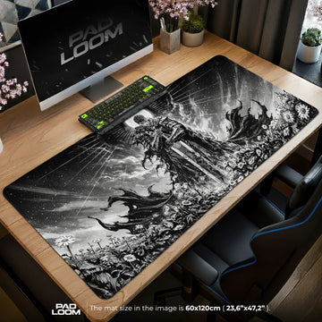 Guts Moonlit Bloom Mouse Pad – gaming desk mat by Padloom