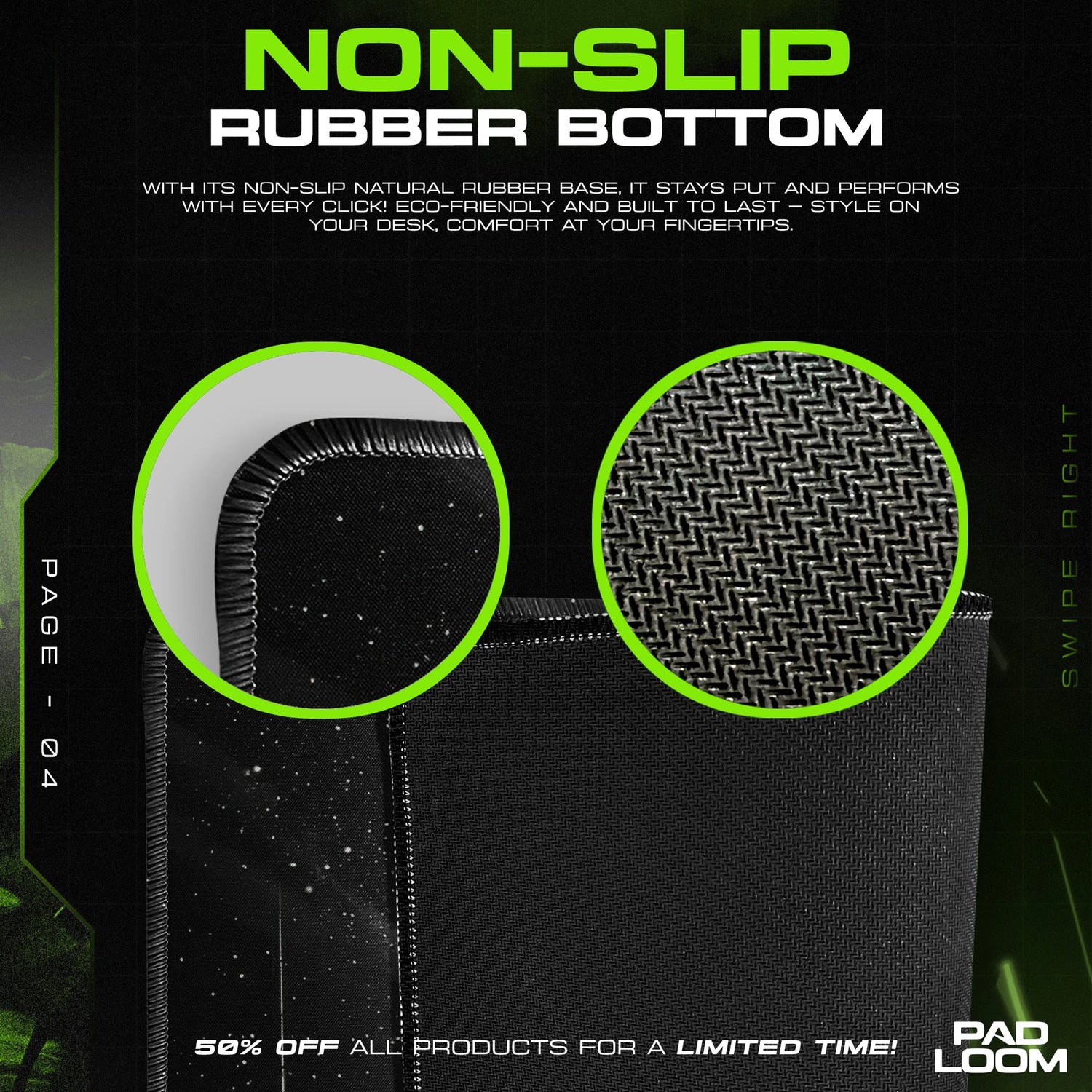 Guts Moonlit Bloom desk mat under keyboard and mouse setup
