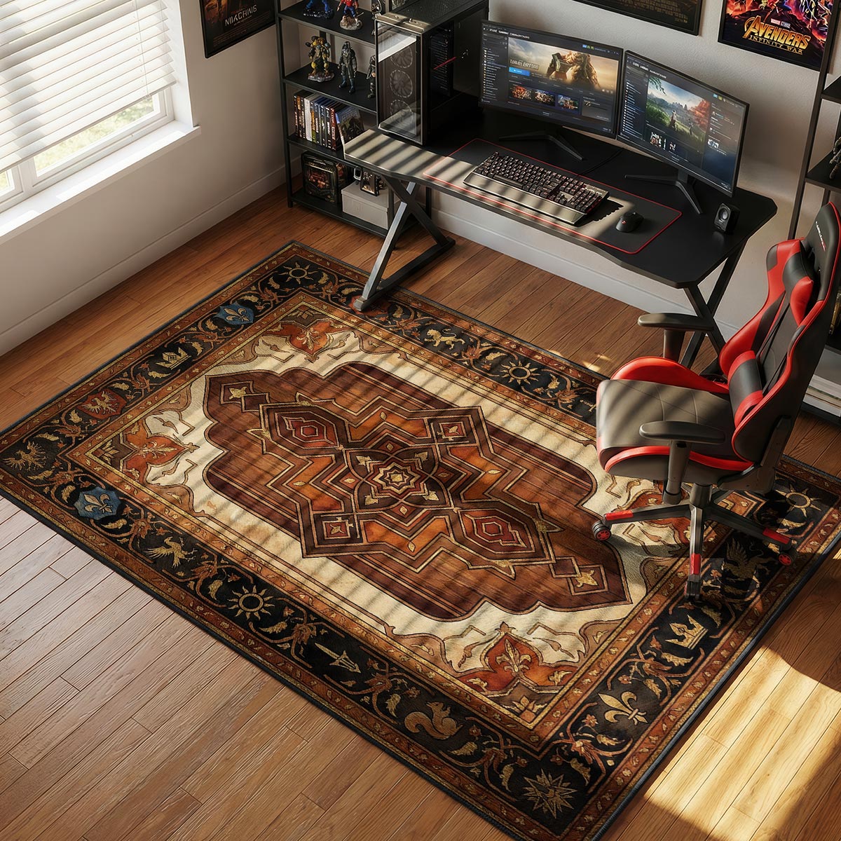 Gwent Card Back Tavern Witcher Chair rug — main product view