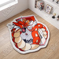 Gyarados shaped area rug, die-cut anime gaming rug