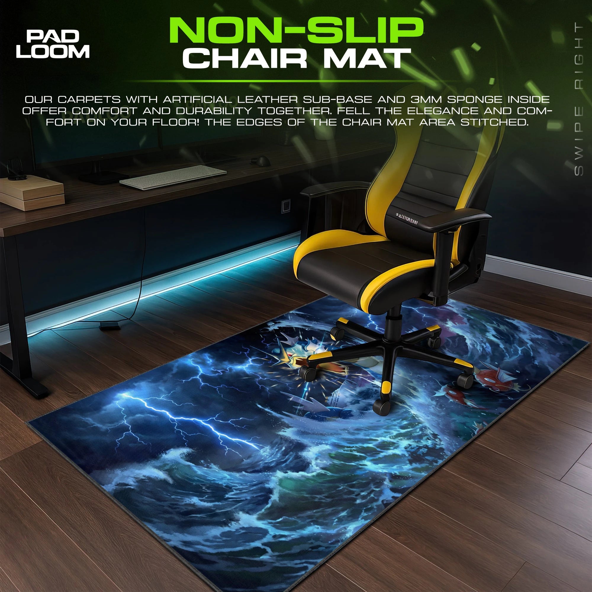 Gyarados Storm Surge Mouse Pad - Pokemon Desk Mat