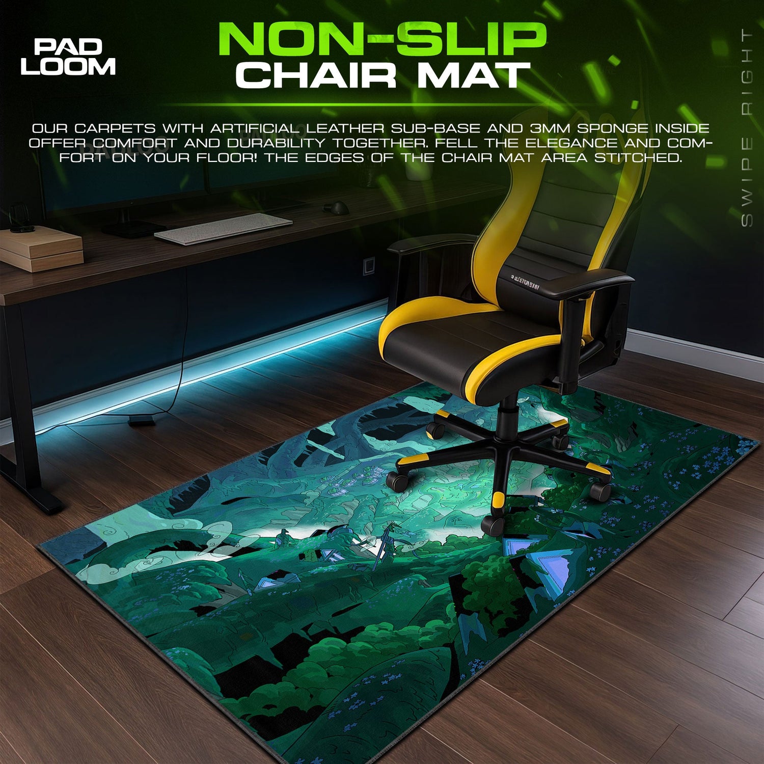 Hades Elysium Sanctuary Mouse Pad, Game Rogue-Like Gaming Desk Mat Padloom