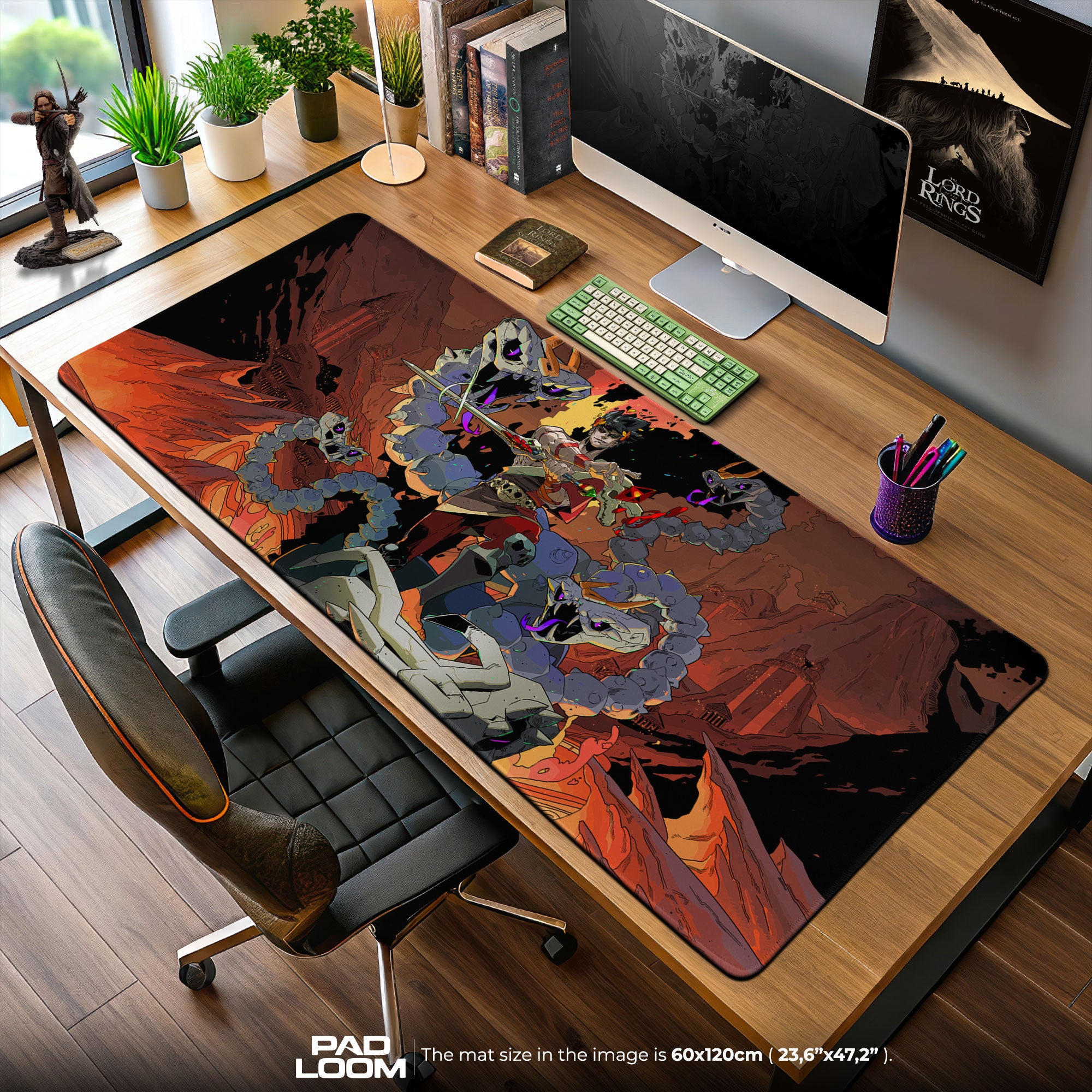 Hades Lernie Showdown Mouse Pad, Game Rogue-Like Gaming Desk Mat