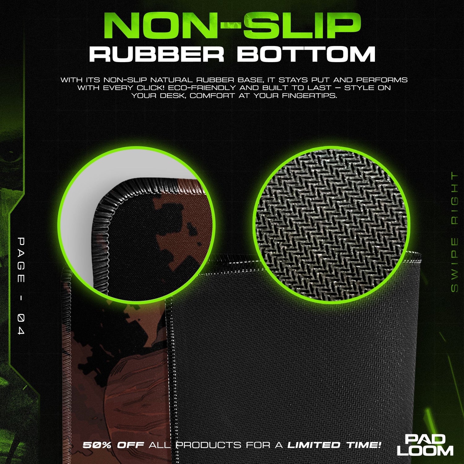 Hades Lernie Showdown Mouse Pad, Game Rogue-Like Gaming Desk Mat Padloom