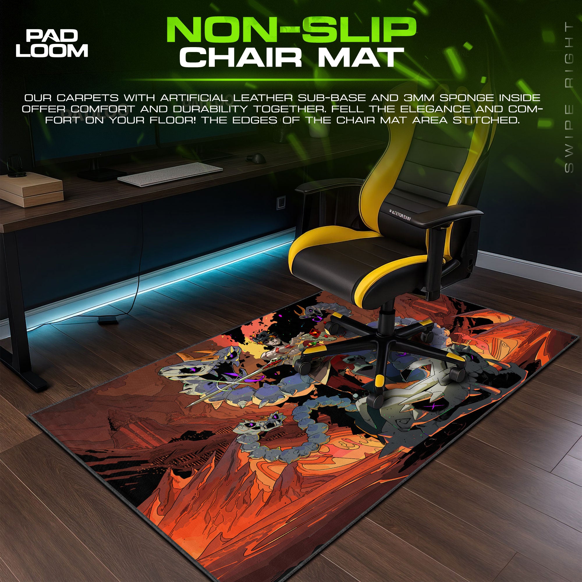 Hades Lernie Showdown Mouse Pad, Game Rogue-Like Gaming Desk Mat