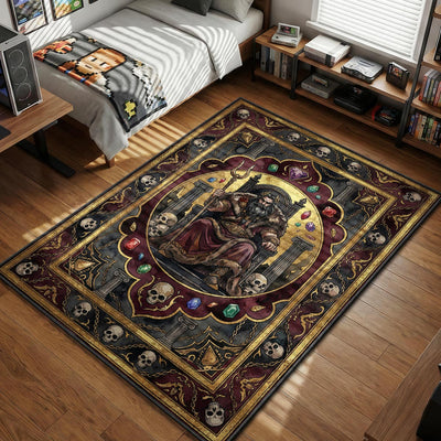 Hades Throne Portrait Rug - Hades Chair Mat