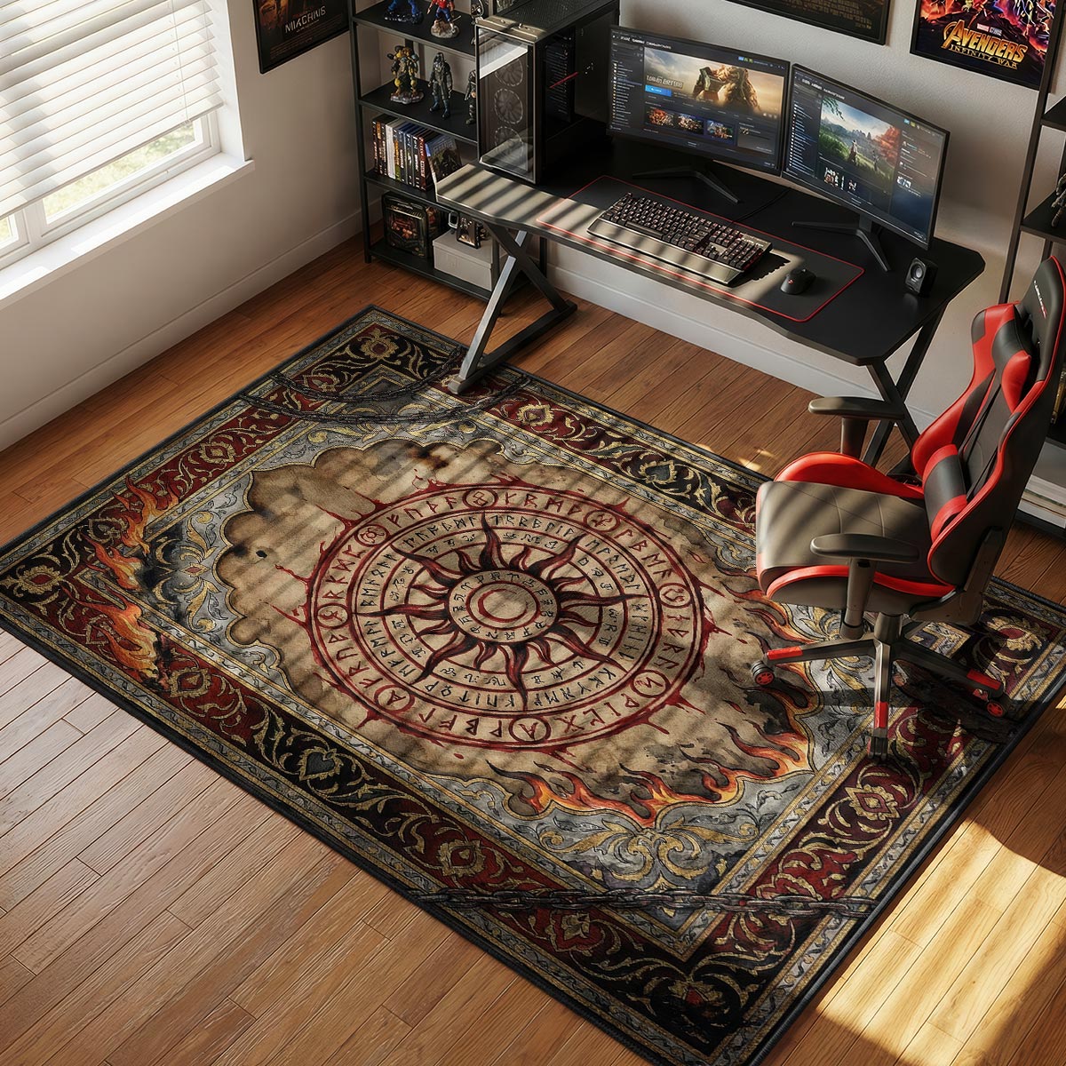 Halo Sun Ritual Silent Hill Chair rug — main product view
