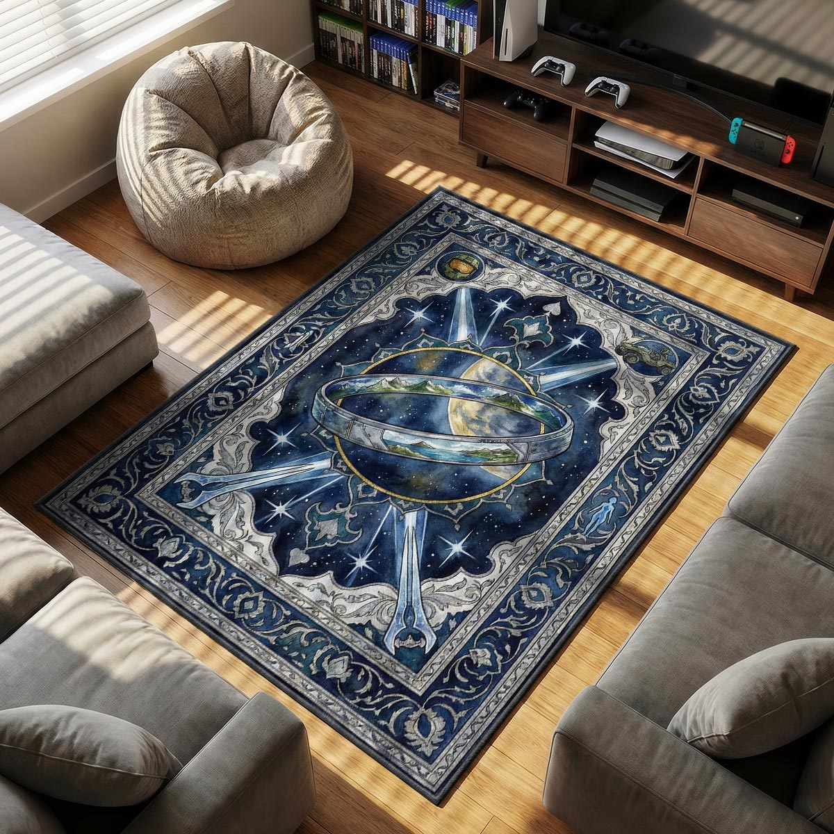 Halo Ring Cosmic Rug - Halo Chair Mat