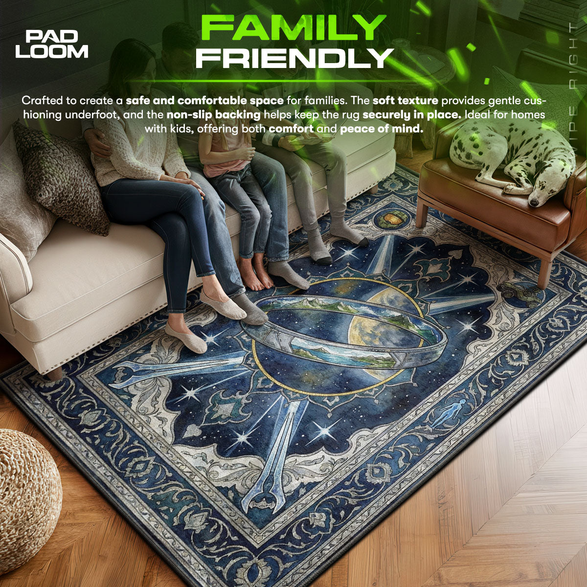 Halo Ring Cosmic Rug - Halo Chair Mat