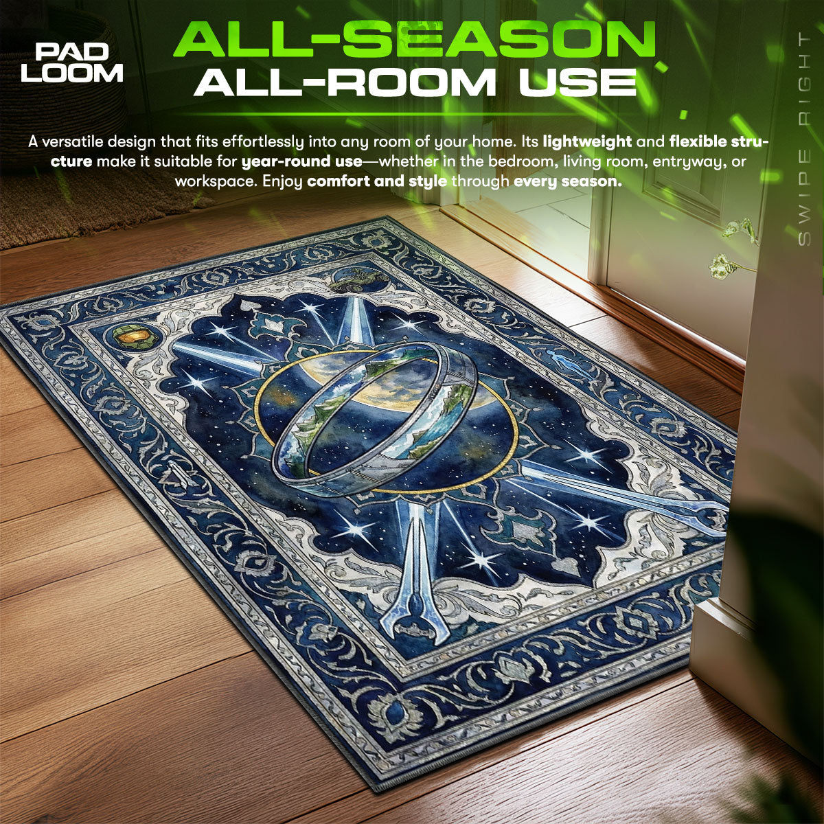 Halo Ring Cosmic Rug - Halo Chair Mat