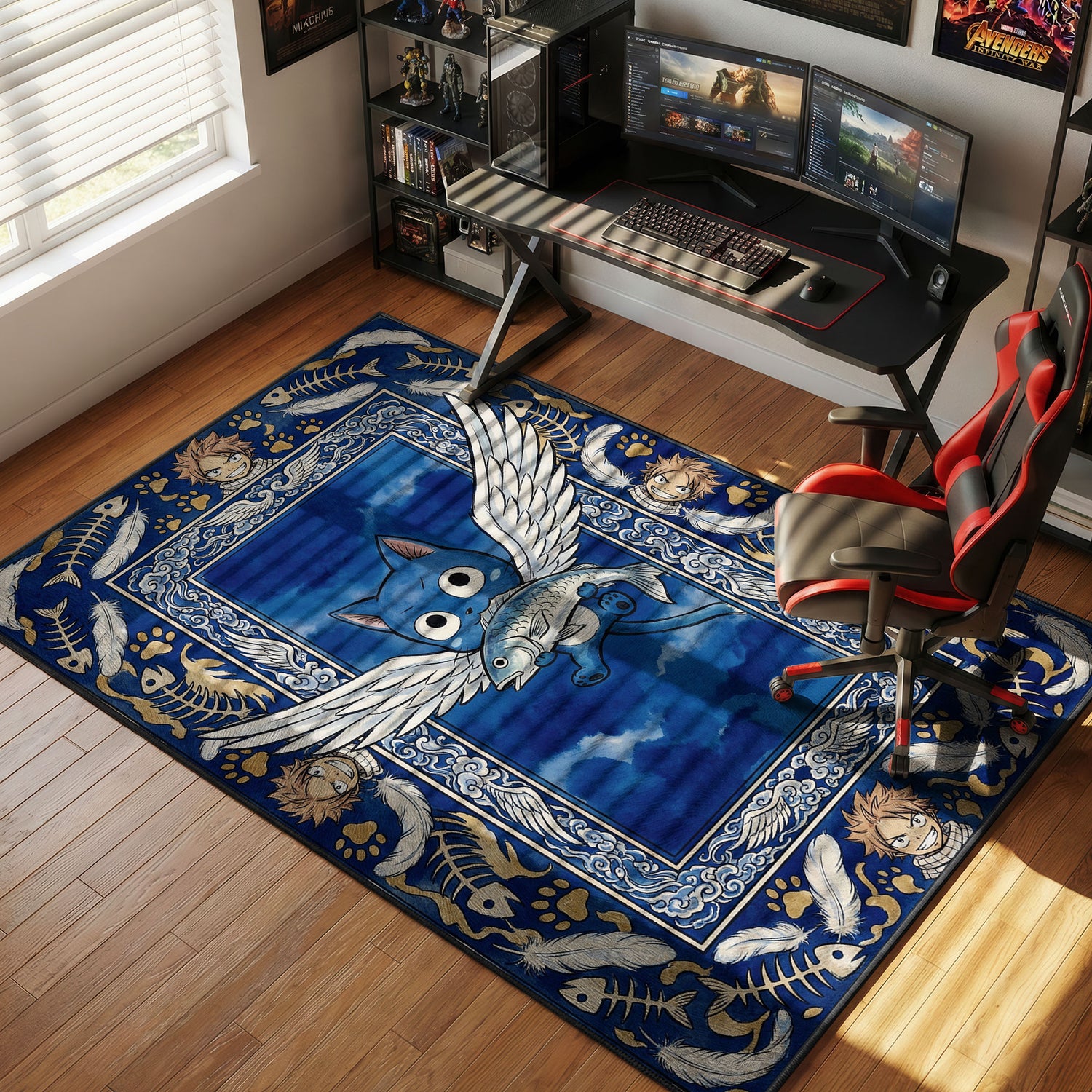 Happy Exceed Flying Fish Fairy Tail Chair rug — main product view