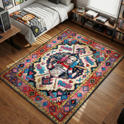 Harley Quinn Puddin Tapestry Rug - Suicide Squad Room Mat