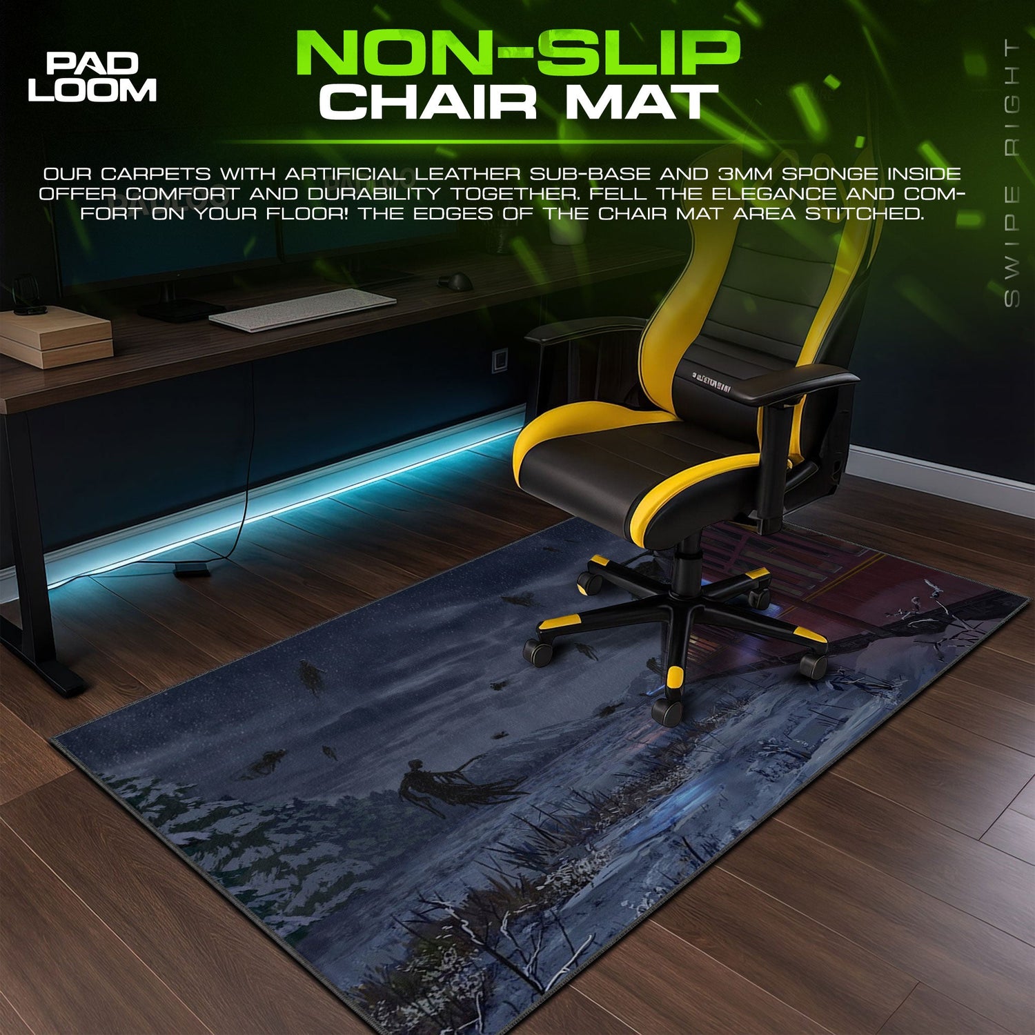 Harry Potter Dementor Attack Mouse Pad, Fantasy Gamer Desk Mat Padloom