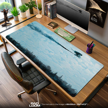 Harry Potter Flying Motorcycle Mouse Pad, Wizarding World Gaming Desk Mat