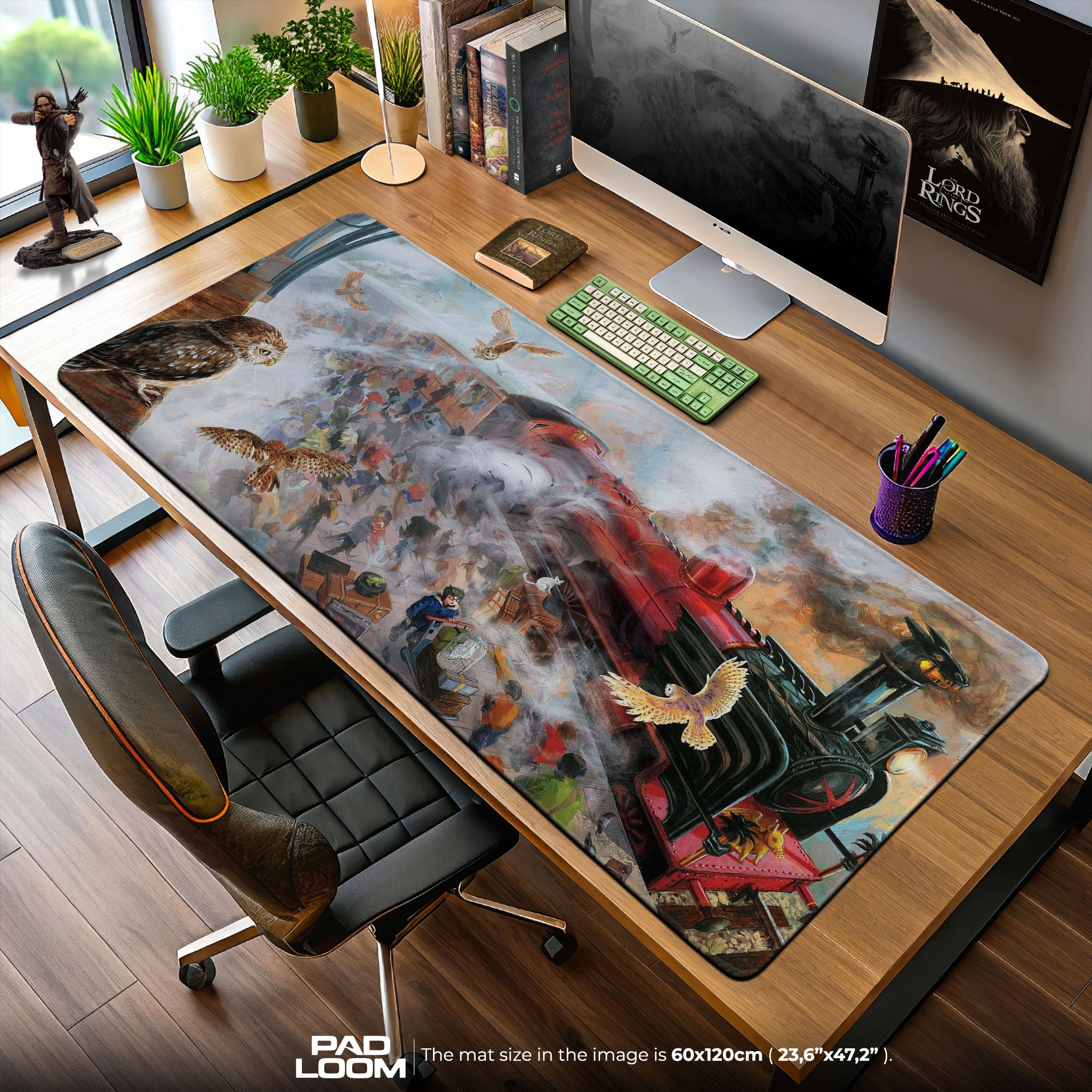 Harry Potter Hogwarts Express Mouse Pad, Wizarding World Gaming Desk Mat