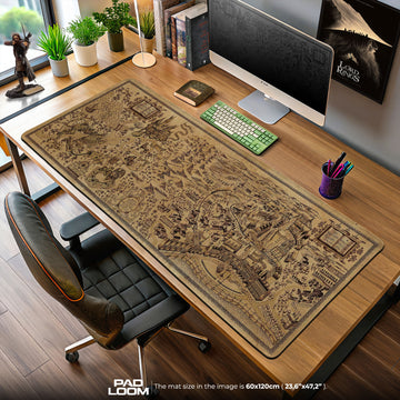 Harry Potter Marauder’s Map Mouse Pad, Wizarding Desk Mat