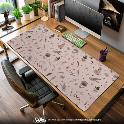 Harry Potter Mouse Pad, Magical Symbols Gaming Desk Mat