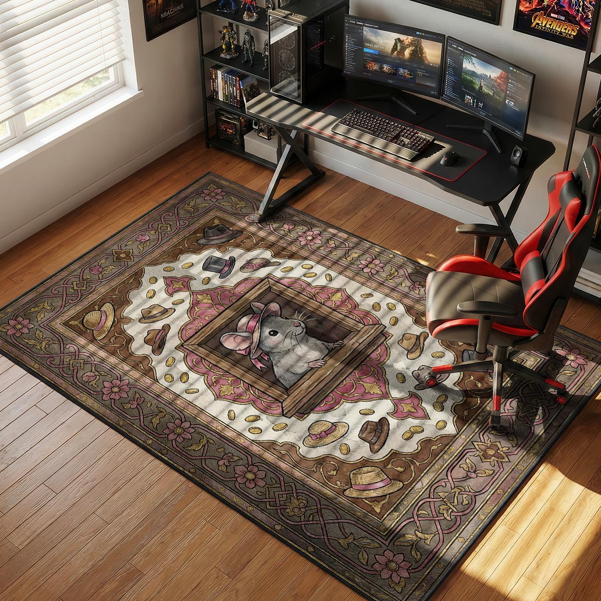 Hat Boutique Stardew Valley Chair rug — main product view
