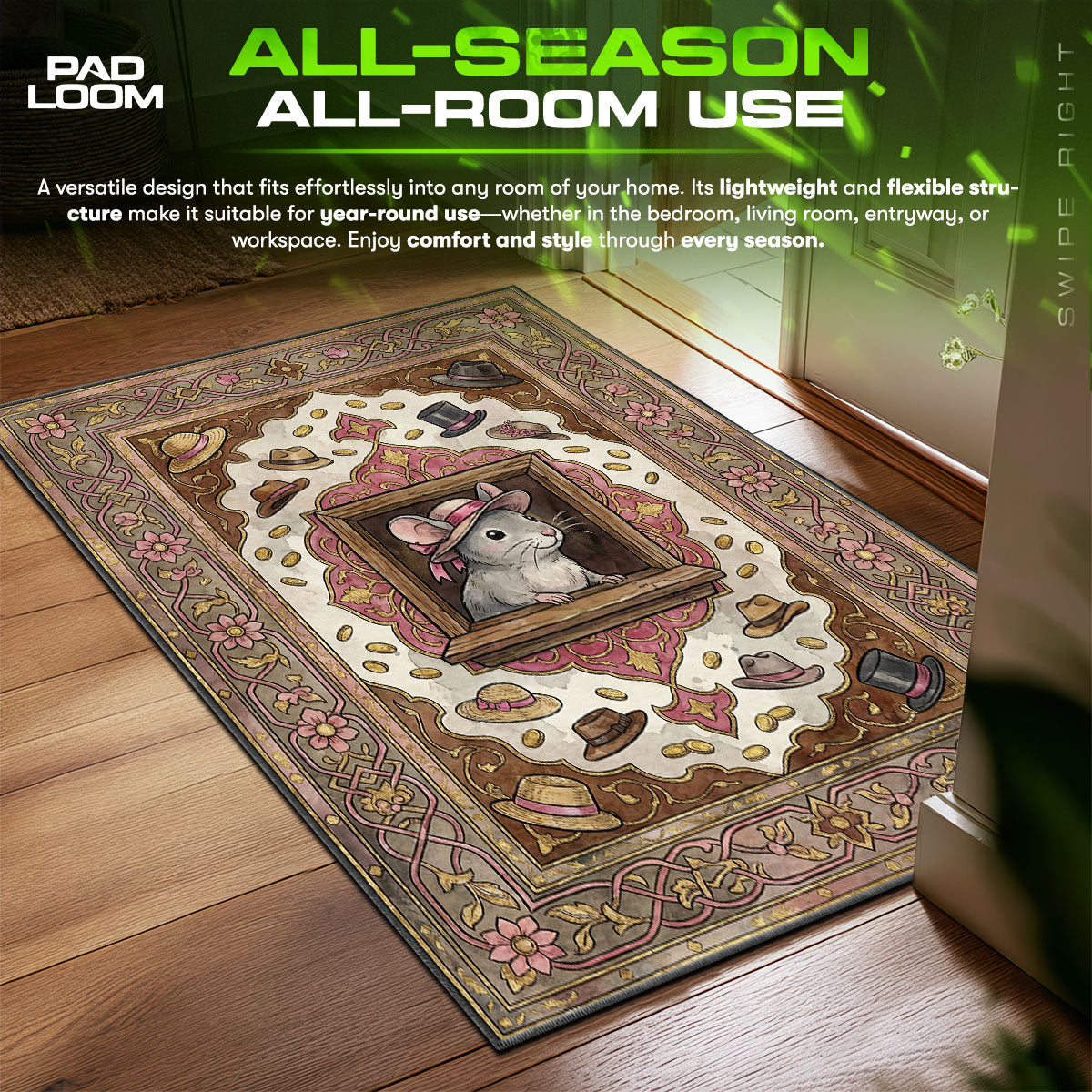 Hat Boutique Stardew Valley Chair fan rug — premium quality print