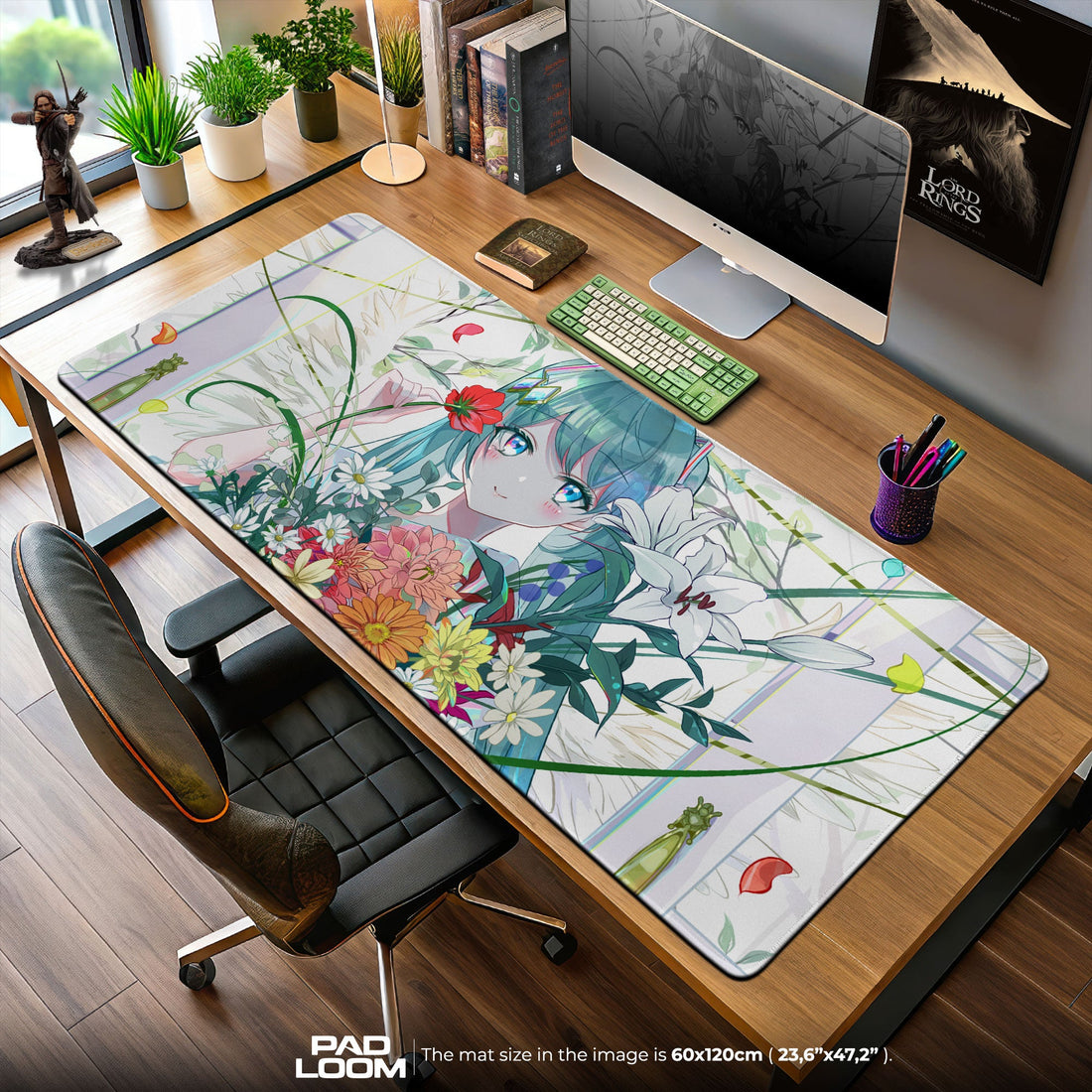 Hatsune Miku Mouse Pad - Bloom Harmony Anime Desk Mat Padloom