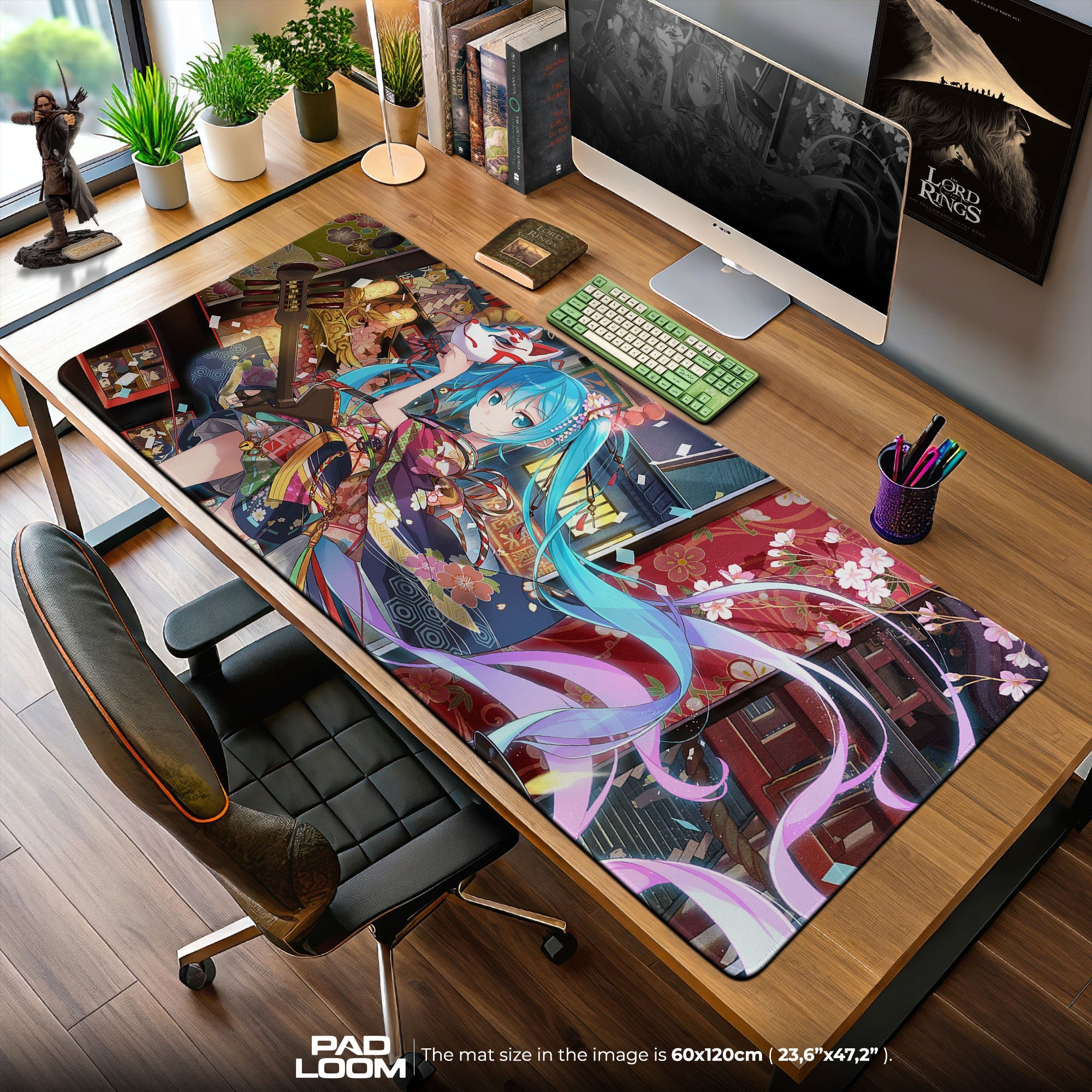 Hatsune Miku Mouse Pad - Kyoto Bloom Anime Desk Mat Padloom