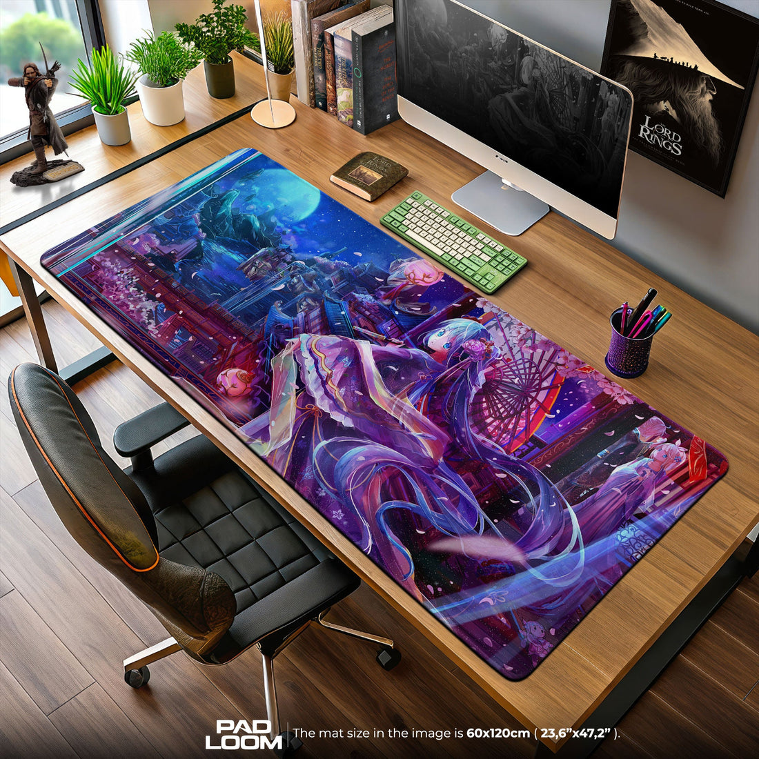 Hatsune Miku Mouse Pad - Lunar Festival Anime Desk Mat Padloom