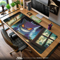 Haunted Gengar Mouse Pad, Ghost Pokémon Gaming Desk Mat Padloom