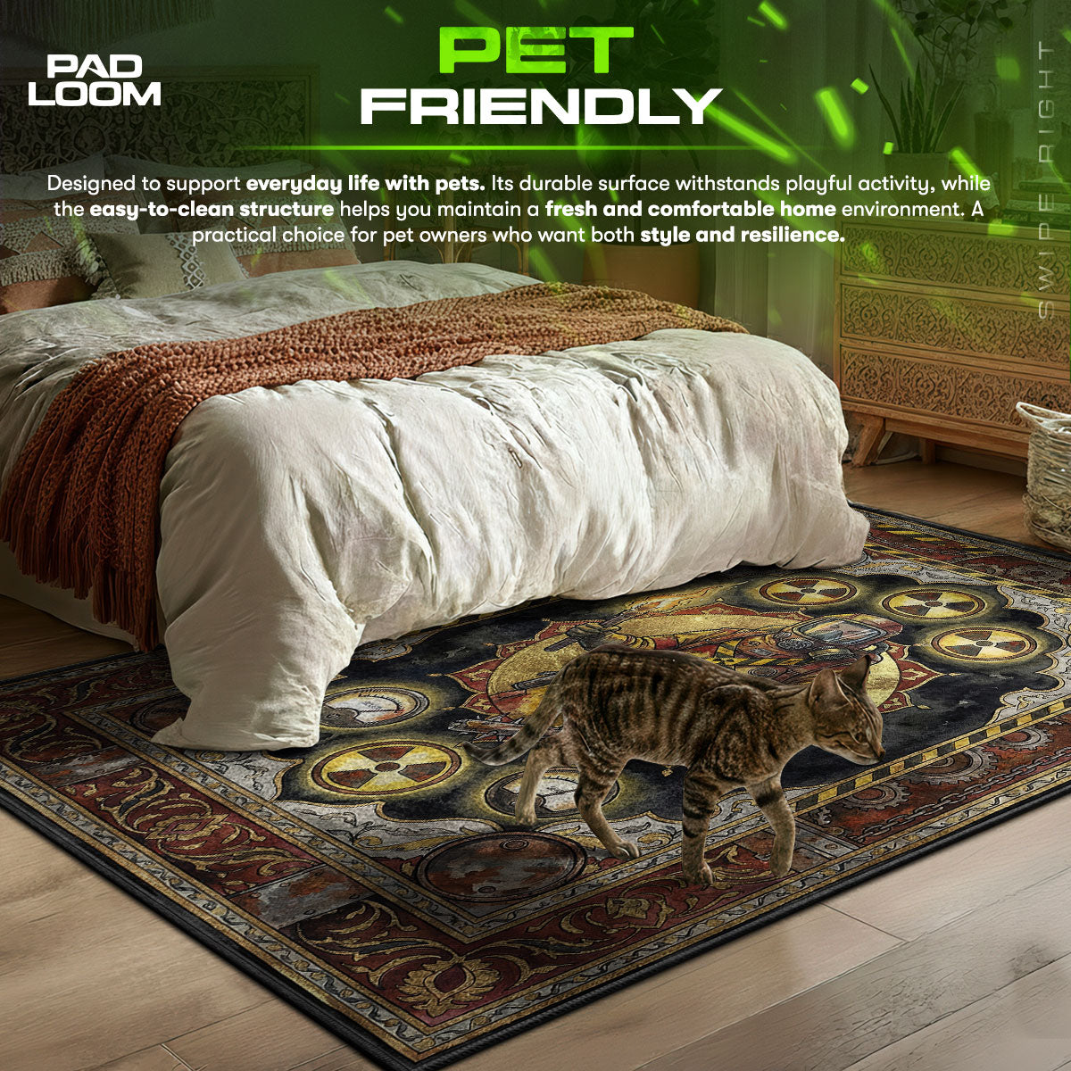 Hazmat Survivor Wasteland Rug - Rust Chair Mat