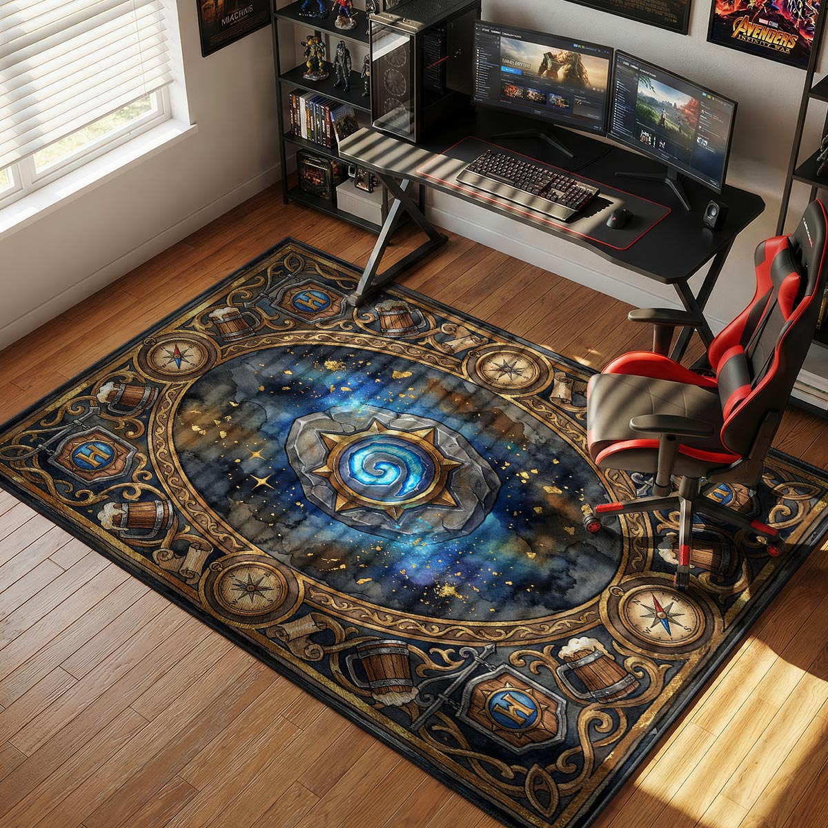 Hearthstone Tavern Compass Rug - Hearthstone Chair Mat