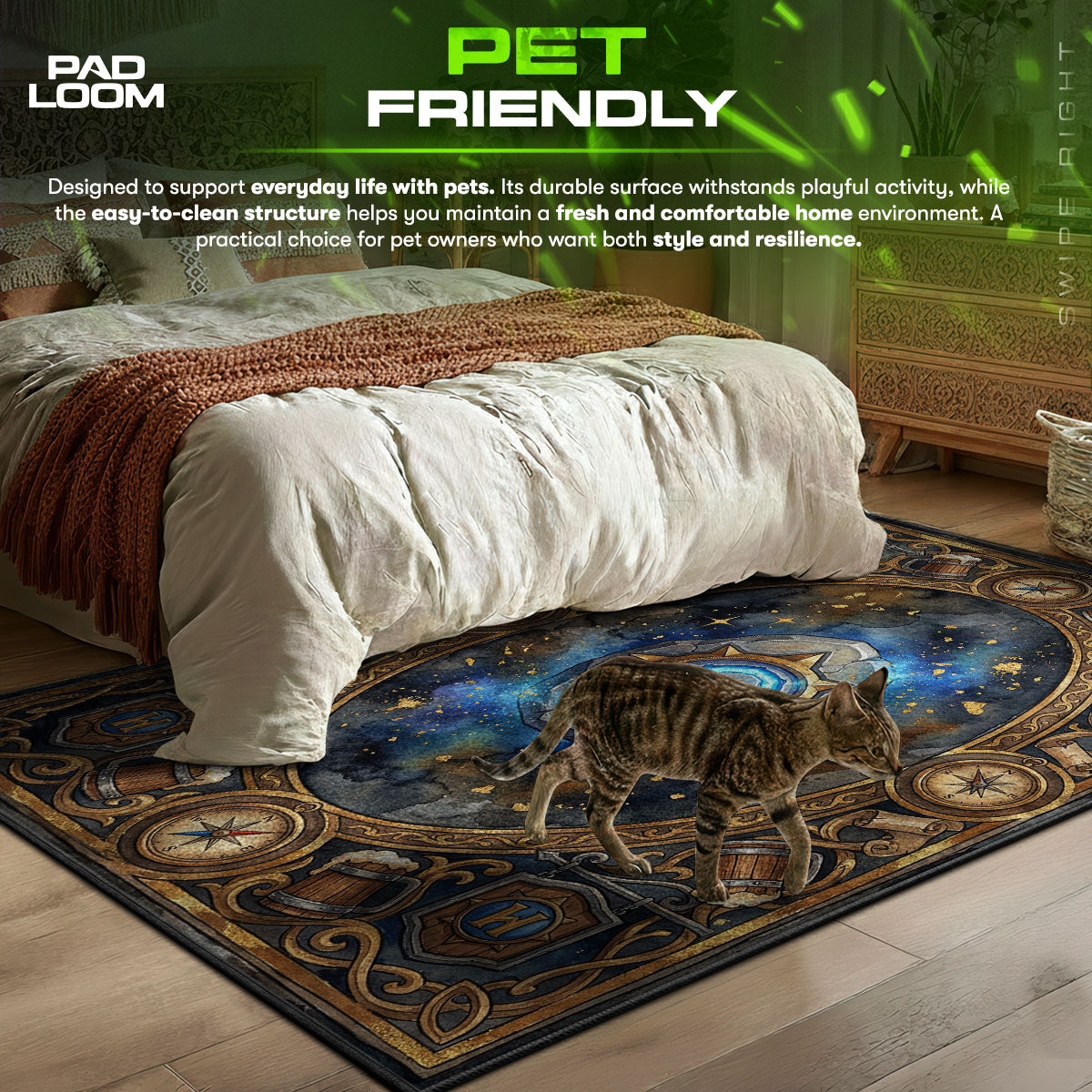 Hearthstone Tavern Compass Rug - Hearthstone Chair Mat