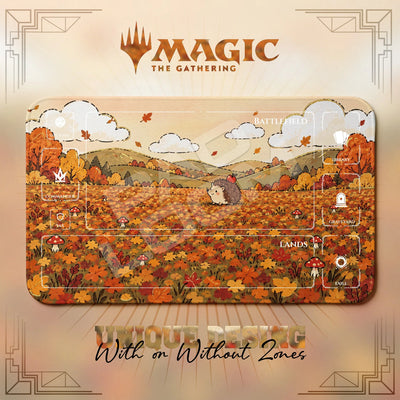 Hedgehog Autumn Playmat - MTG Magic Mat